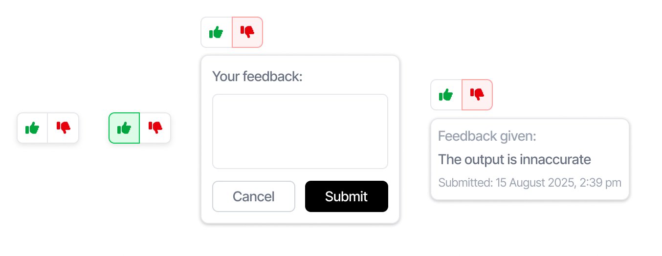 Visual of the embeddable feedback unit